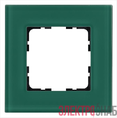 Рамка 1-м G-Glass стекло лазурн. Jasmart G1001GJ