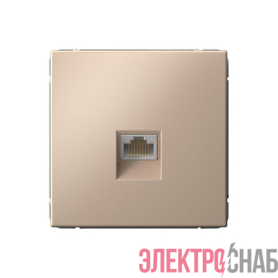 Розетка компьютерная ArtGallery RJ45 кат.6A механизм песочн. SE GAL001286