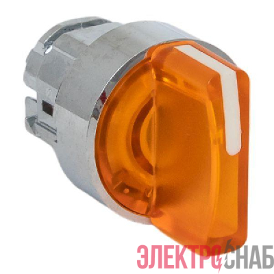 Механизм переключателя исполнительный ХB4 желт. на 3 положения возвратный без фиксации с подсветкой с короткой ручкой PROxima EKF XB4BD3L-Y