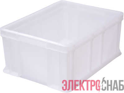 Ящик 400х300х180 мороз. сплошной, с внешней ручкой  натуральный 702.03.02 702.03.02