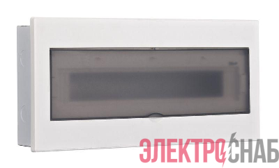 Корпус встраиваемый дв. 1 ряд 20 мод. IP41 ЩРВ-М прозр. DEKraft 31075DEK