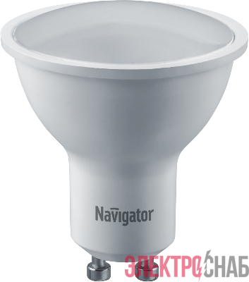 Лампа светодиодная 95 465 NLL-01-02 (PAR16-6W-4K-GU10-SV) 6Вт 4000К нейтр. бел. GU10 430лм 176-264В Supervision матов. NAVIGATOR 95465