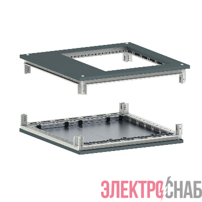 Крыша с фланцем и основание для 19дюйм IT-CQE 600х800 RAL7011 DKC R5RKTB68FIT