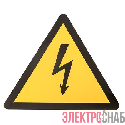 Знак "Молния" 25х25х25мм EKF an-1-02