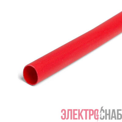 Трубка термоусадочная ТНТ-16/8 в метровой нарезке красн. (уп.10м) КВТ 82989