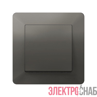 Рамка 1-м AtlasDesign Air сталь/дым. черн. SE ATN220901