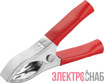 Зажим "крокодил" 30А 80 860 OAC-30A-75-R25 красн. ОНЛАЙТ 80860