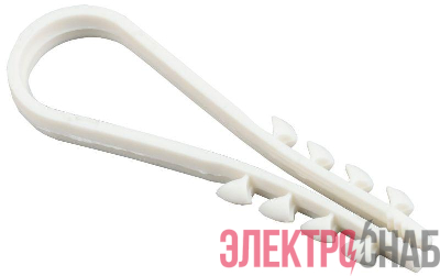Дюбель-хомут 11-18мм для круглого кабеля нейлон бел. (уп.100шт) IEK UHH35-11-18-100