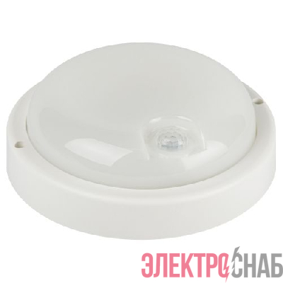 Светильник светодиодный SPB-201-3-65K-012 12Вт 6500К IP65 1140лм ЖКХ с ИК датчиком движения бел. Эра Б0062557