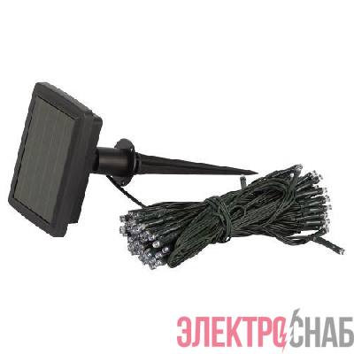 Гирлянда садовая "Бахрома" ERASF22-29 3.8х0.5м холод. бел. на солнечной батарее Эра Б0053373