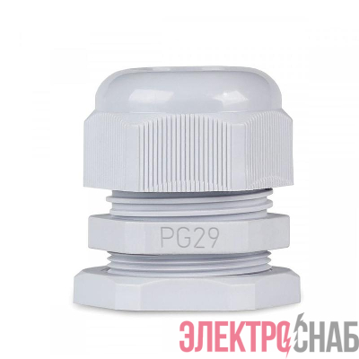 Ввод кабельный (сальник) PG-29 IP68 сер. TOKOV ELECTRIC TKE-PG-29-G