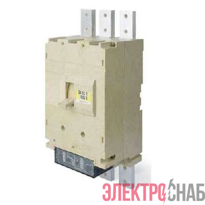 Выключатель автоматический 3п 1000А 50кА ВА55-41 340010 ЭР 690В передн. подкл.: Cu шина; кабель с каб. наконечн. Контактор 1002545