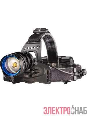 Фонарь налобный аккум. 10Вт Laser LED/Li-ion18650 3х1200мА.ч алюм. КОСМОС (KOC854Lit)