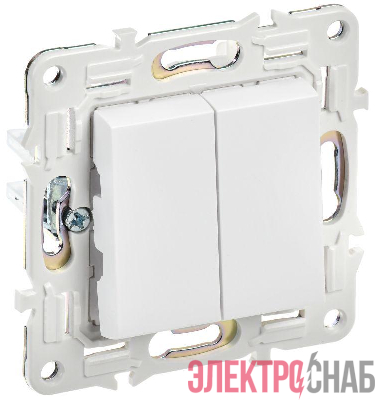 Выключатель перекрестный 2-кл. SKANDY 10А SK-V06W арктич. бел. IEK SK-V23-0-10-K01