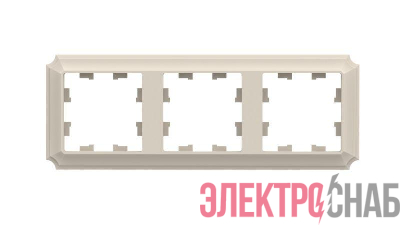 Рамка 3-м AtlasDesign Antique универс. беж. SE ATN100203