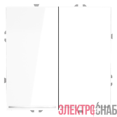 Переключатель проходной 2-кл. СП S70 10А с подсветкой механизм бел. глянцевый Voltum VLS020401