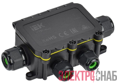 Коробка распределительная герметичная WTP-405 6 вводов IP68 IEK UWB10-X-450-41-06-68