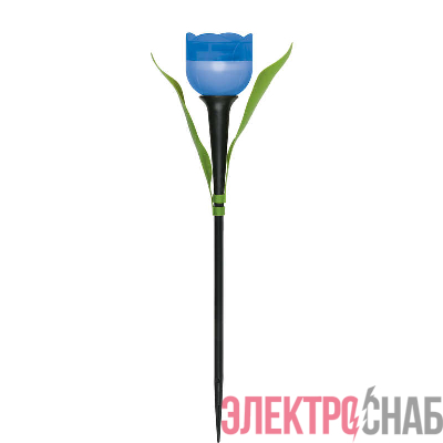 Светильник садовый USL-C-454/PT305 "Синий тюльпан" BLUE TULIP IP44 солнечная батарея Uniel UL-00004279