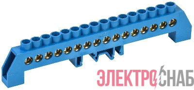 Шина нулевая в комб. DIN-изол. "Стойка" ШНИ-8х12-16-КС-С IEK YNN10-812-16DP-K07