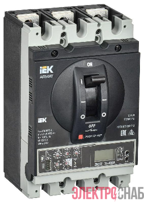 Выключатель автоматический в литом корпусе 3п G 50кА 250А расцепитель электронный продвинутый ARMAT IEK AR-MCCB-3G-050-0250A-ELPC