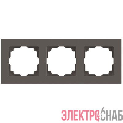 Рамка 3-м СП Accent 6-503-09 титан Intro Б0063793