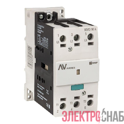 Контактор КМЭ 50А кат. 400В AC AVERES EKF ctr-s-50-00-400-av