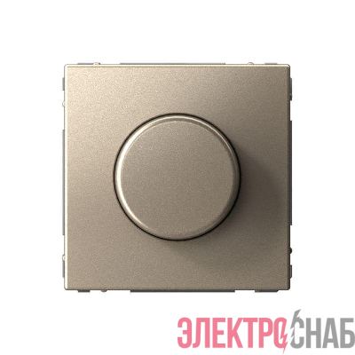Светорегулятор поворотно-нажимной (диммер) ArtGallery LED RC 400Вт механизм шампань SE GAL000523