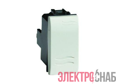 Выключатель кнопочный 1-кл. 1мод. Brava 16А IP20 бел. DKC 76021B