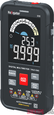 Мультиметр 95 771 NMT-Mm-116 True RMS Smart цветной дисплей Navigator 95771