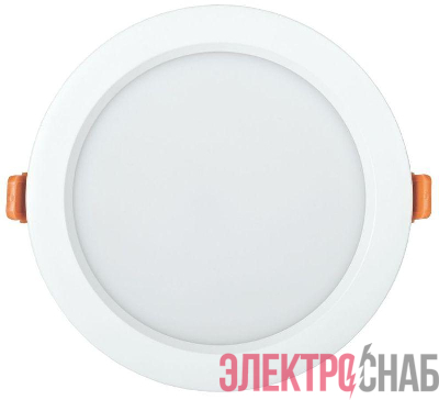 Светильник светодиодный ДВО 1821 PRO 24Вт 4000К IP54 даунлайт круг бел. IEK LDVO0-1821-24-4000-K01