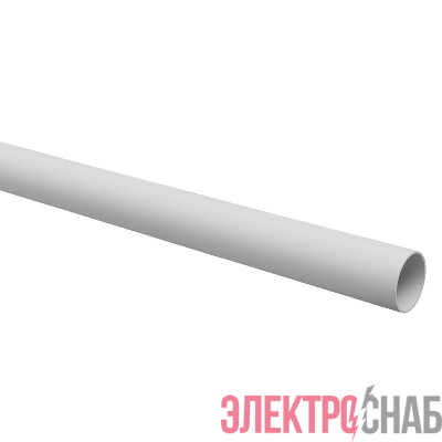 Труба гладкая ПВХ жесткая легкая d16мм сер. (дл.2м) TOKOV ELECTRIC TKE-THG-PVC-16-2-C06