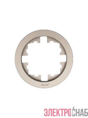 Рамка 1-м OSEN горизонт. круглая титан LEZARD 744-3700-146