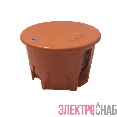 Коробка распределительная СП 68х45мм IP20 для полых стен негорюч. кругл. оранж. ГУСИ С3В70КГ Нг Евро