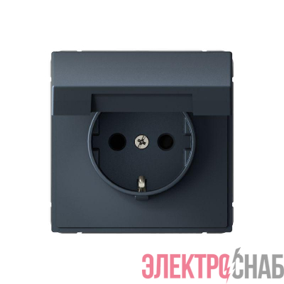 Розетка ArtGallery 16А IP20 с заземл. со шторками с крышкой быстрозажим. клем. механизм грифель SE GAL000746S