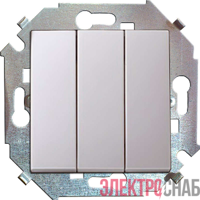 Выключатель 3-кл. СП Simon 15 16А IP20 винтов. зажим механизм бел. Simon 1591391-030