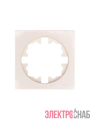 Рамка 1-м OSEN горизонт. квадрат сл. кость LEZARD 743-9000-146