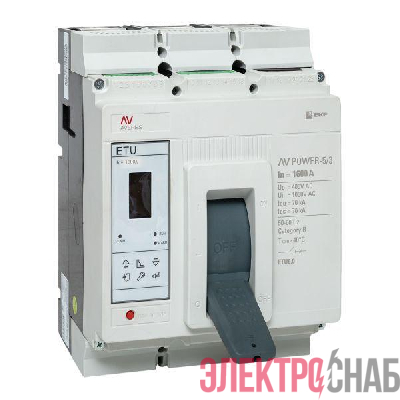 Выключатель автоматический 1600А 70кА AV POWER-5/3 ETU6.0 AVERES EKF mccb-53-1600M-6.0-av