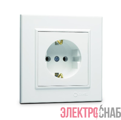 Розетка с/з (Керамика) СП Karea 16А IP20 бел. Makel 56001008