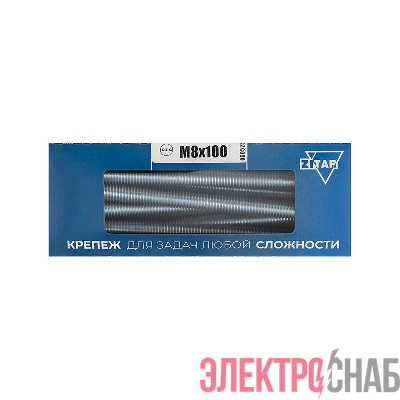 Болт с шестигранной головкой М8х100 DIN 933 оцинк. (уп.20шт) Tech-Krep/Zitar 126505