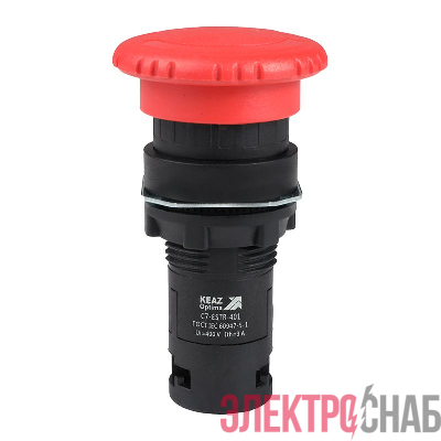 Кнопка аварийного останова OptiSignal Compact D22 С7-ESTR-401 красн. 1НЗ XB7ES542P КЭАЗ 362129