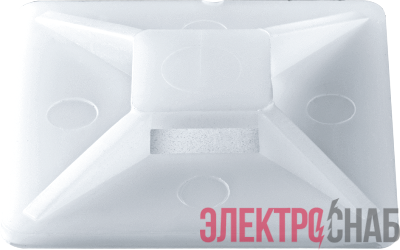 База монтажная самоклеящаяся OFP-25-100-WH 25х25 бел. (уп.100шт) ОНЛАЙТ 90747