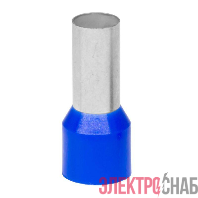 Наконечник-гильза с изолирован. фланцем для жилы 16кв.мм длина контактн. части 18мм син. DKC IF16-18BL