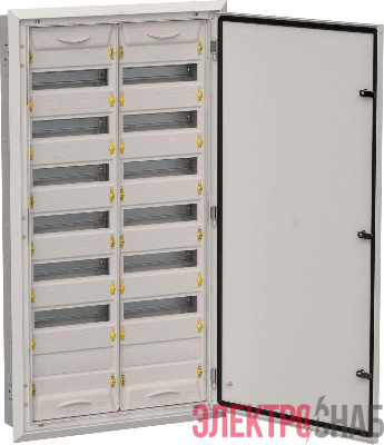 Корпус металлический ЩРв-168 (2х84) 1130х625х130мм IP31 (одна дверь) TITAN 5 сер. IEK TI5-50-V-2X084-31-7035