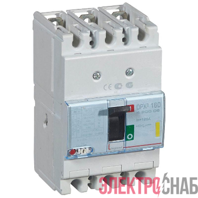 Выключатель автоматический 3п 125А 16кА DPX3 160 термомагнитн. расцеп. Leg 420006