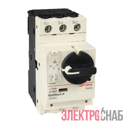 Выключатель автоматический 3п 4А диапазон уставок 2.5…4А OptiStart P GV2P08 КЭАЗ 372906