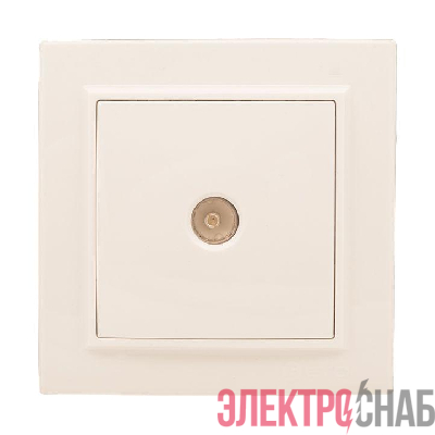 Розетка телевизионная TV 1-м СП Минск 5-862МГц 75Ом беж. EKF ERA00-027-20
