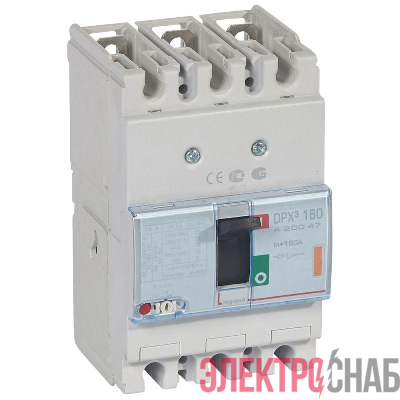 Выключатель автоматический 3п 160А 25кА DPX3 160 термомагнитн. расцеп. Leg 420047