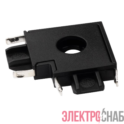 Коннектор MTR16 CL-BL L-обр. накладной шинопровод низковольтный Pro черн. JazzWay 5057296