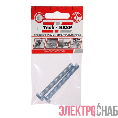 Болт DIN933 с шестигранной головкой М8х70 оцинк. (уп.2шт) Tech-KREP 102974