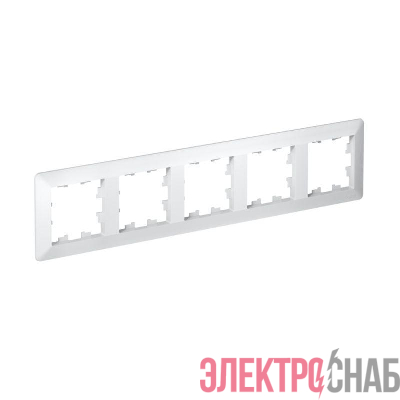 Рамка 5-м AtlasDesign Air бел./дым. бел. SE ATN220105